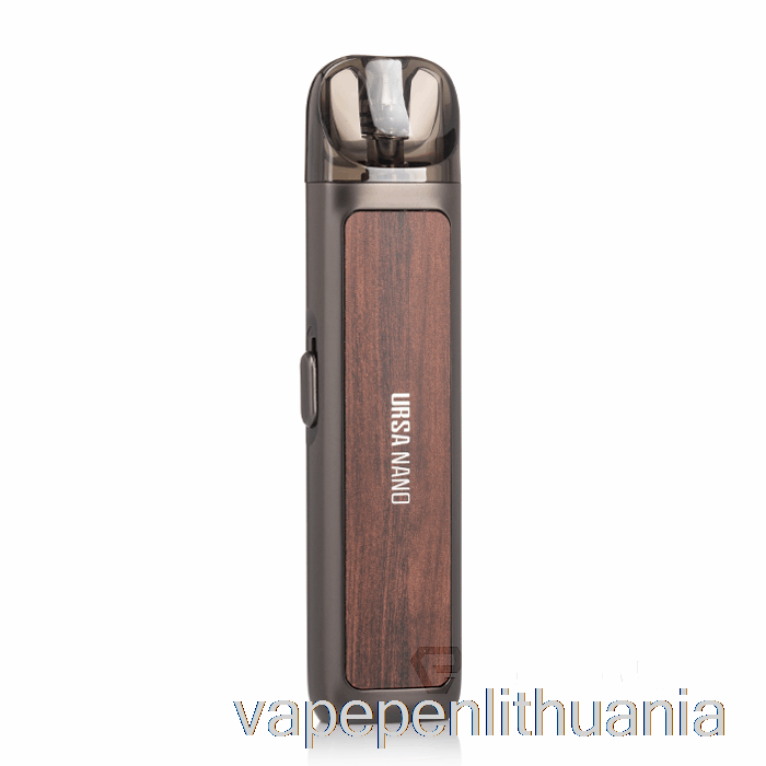 Pamestas Vape Ursa Nano Pod Rinkinys Gunmetal / Graikinio Riešuto Medienos Vape Skystis